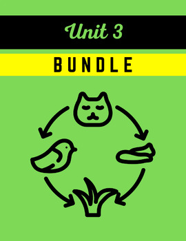 Preview of GET IT ALL BUNDLE Grade 5 Unit 3 Nature's Network / Nat Geo / Food Chains & Webs