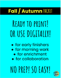 GET IT ALL Fall / Autumn Get Creative, Word Games, Write I