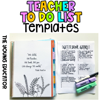 Preview of GET IT DONE! Teacher style to-do lists