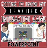 GETTING TO KNOW MY TEACHER GAME TEMPLATE IN POWERPOINT