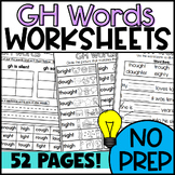 GH Worksheets: Word Sorts, Picture Sorts, Matching, Cloze,
