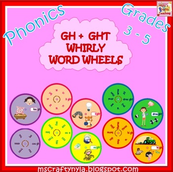 Preview of Word Wheels - GH and GHT Phonics
