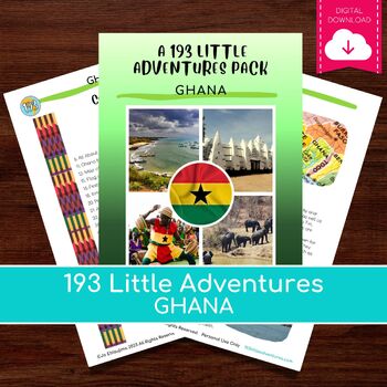 Preview of GHANA - 193 Little Adventures Pack - Printable culture packs for curious kids