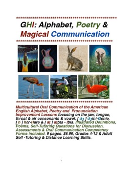 GHI: Alphabet, Poetry & Magical Oral Communication Practice for ESL