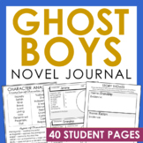 GHOST BOYS Novel Study Unit Activities | Book Report Reading Comprehension