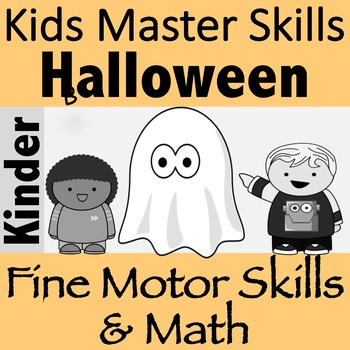 Preview of Halloween Fine Motor and Math Counting Activity - GHOST BUSTERS!