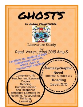 Preview of GHOSTS by Raina Telgemeier Literature Unit