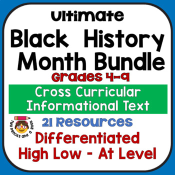 Preview of BUNDLE Black History - 12 Resources Gr 5-9