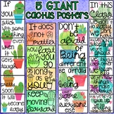 GIANT Cactus Motivational Classroom Posters