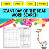 GIANT Day of the Dead Word Search Puzzle | Dia de los Muer
