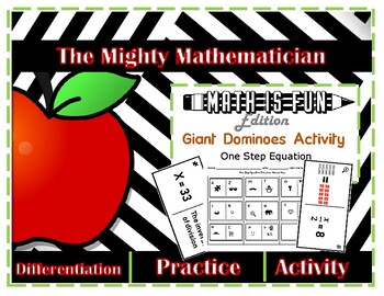 Preview of GIANT Equation Dominoes