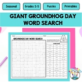 GIANT Groundhog Day Word Search Puzzle Activity