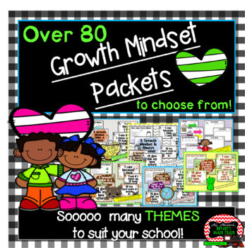 Preview of GIANT Growth Mindset Bundle (Thematic Posters and Writing Activities)