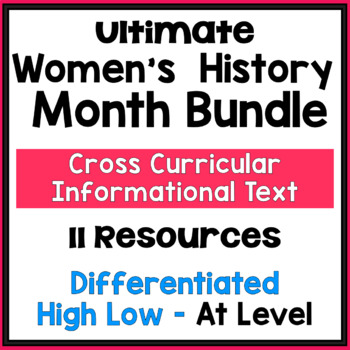 Preview of GIANT Women's History Month Bundle - 11 Resources Gr 5-9