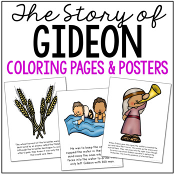 gideon bible story coloring pages and posters craft