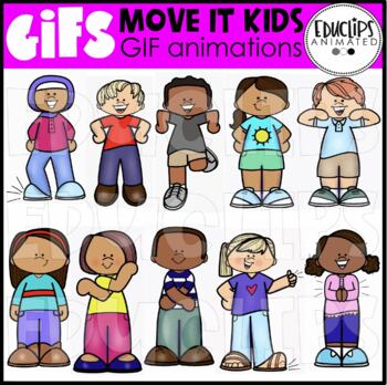 Preview of GIF - Move It Kids Animated Images - {Educlips}
