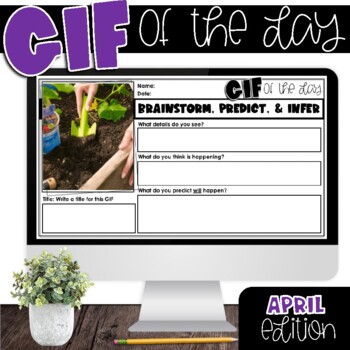 Preview of GIF of the Day | Picture of the Day | APRIL EDITION TPT Easel