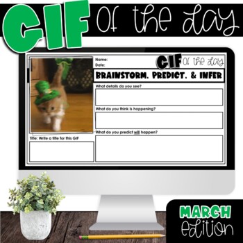 Preview of GIF of the Day | Picture of the Day | MARCH EDITION TPT Easel