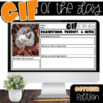 Preview of GIF of the Day | Picture of the Day | OCTOBER EDITION TPT Easel