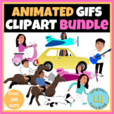 GIFS  | animated clipart | Mega bundle over 200 GIFS  #touchdown22