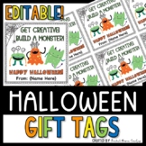 GIFT TAGS FOR HALLOWEEN - Play Doh Gift Tag for Students o