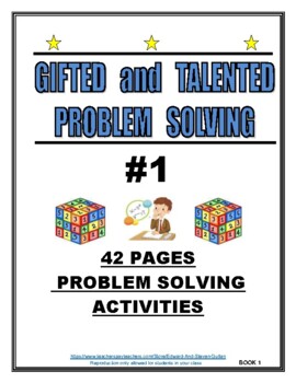 Preview of GIFTED AND TALENTED PROBLEM SOLVING #1
