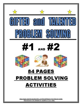 Preview of GIFTED AND TALENTED PROBLEM SOLVING #1 AND #2