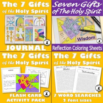 Preview of GIFTS OF THE HOLY SPIRIT Catholic Religion Bundle of Activities