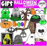 GIFs - HALLOWEEN ELEMENTS - Animated Images - {Educlips}