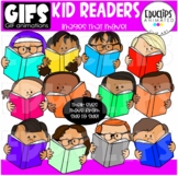 GIFs - Kid Readers - Animated Images - {Educlips}