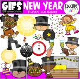 GIFs - NEW YEAR - Animated Images - {Educlips}