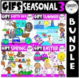 GIFs - Seasonal 3 Bundle - Animated Images - {Educlips}