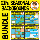 GIFs - Seasonal Backgrounds Bundle - Animated Digital Clip
