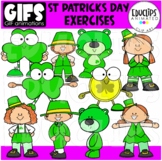 GIFs - St Patrick's Day Exercises - Animated Images - {Educlips}