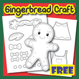 GINGERBREAD CHRISTMAS CRAFT,Cutting Practice&Coloring/Wint