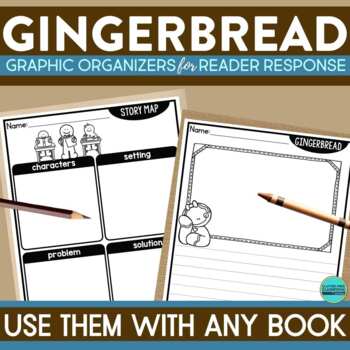 Preview of GINGERBREAD MAN READING COMPREHENSION Activities ANY BOOK Worksheets December