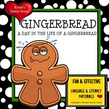 Preview of GINGERBREAD MAN  Early Reader Pre-k speech