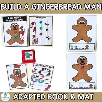 Preview of Build a Gingerbread Man Adapted Book