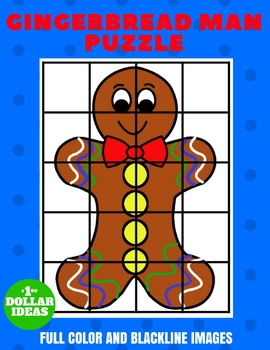 Preview of GINGERBREAD MAN PUZZLE | CHRISTMAS CRAFTS FOR KIDS