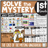 GINGERBREAD Solve the Mystery Math & ELA Task Card Activit