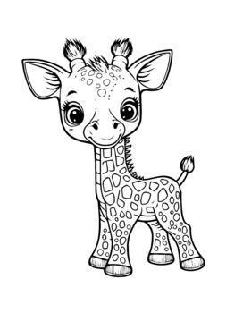 coloring pages of cute giraffes