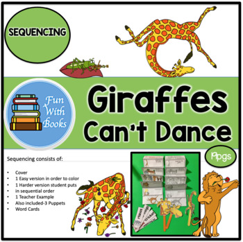 Preview of GIRAFFES CAN'T DANCE SEQUENCING