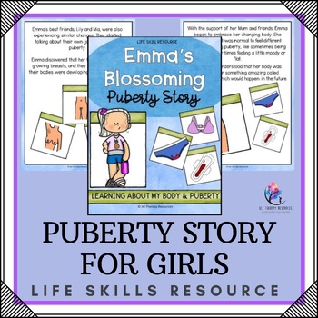 Preview of GIRL PUBERTY STORY - Changes in Body and Puberty Education for Girls