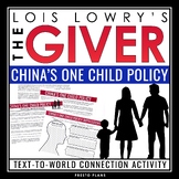 The Giver Activity - China's One Child Policy - Family Str