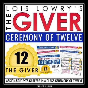 Preview of The Giver Ceremony of Twelve Activity - Novel Simulation of the Ceremony of 12