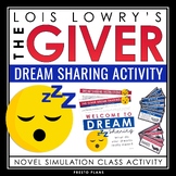 The Giver Activity - Dream Sharing Class Simulation Novel 