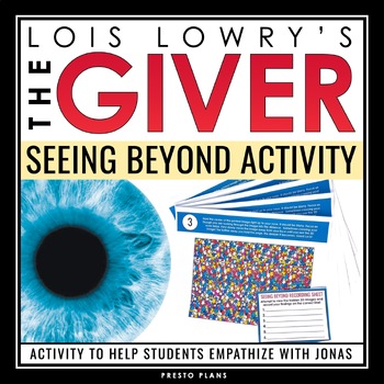 Preview of The Giver Activity - Seeing Beyond Optical Illusion Activity for the Novel