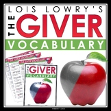 The Giver Vocabulary Booklet, Presentation, and Answer Key