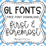 GL First and Foremost: FREE hand lettered font!