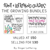 GL Fonts + GL Teachers Who Want to Letter GROWING Bundle!